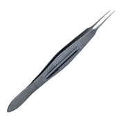 Precision Straight Tying Forceps, Wide Handle With Dull Finish, Straight Shafts, 5mm Tying Platform, And Overall Length Of 4 3/8" (110mm) 